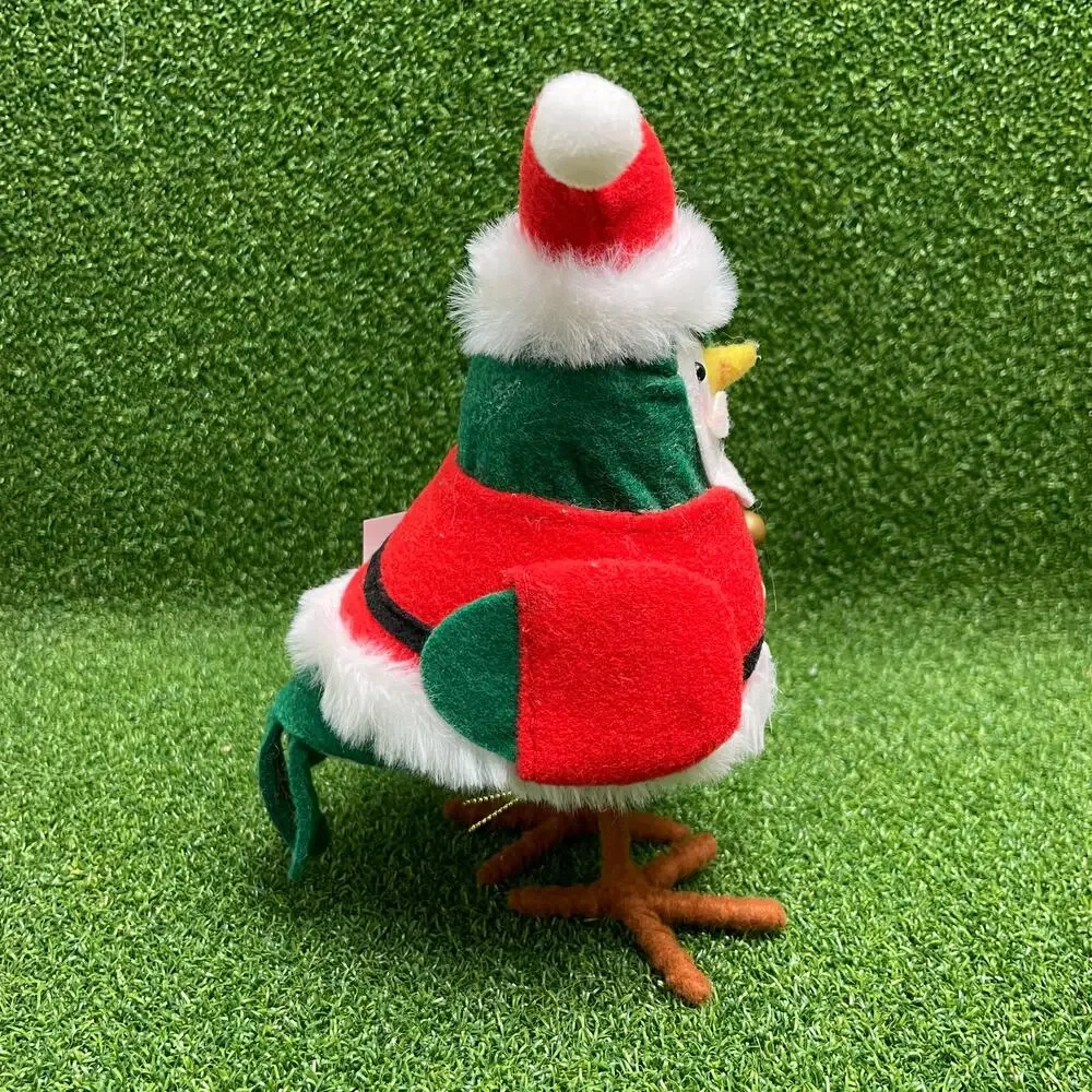 2023 Wondershop Dapper Santa Claus Featherly Friends Fabric Bird Figurine